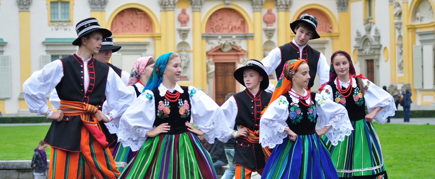 Group of folk dancers