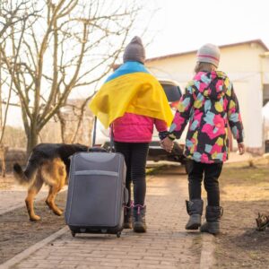 Kids travelling from Ukraine