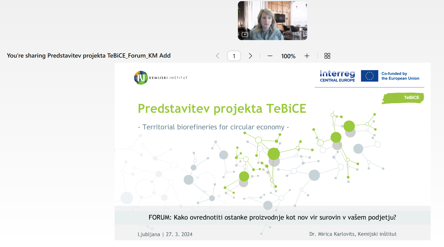 Online forum on use of production residues, Slovenia