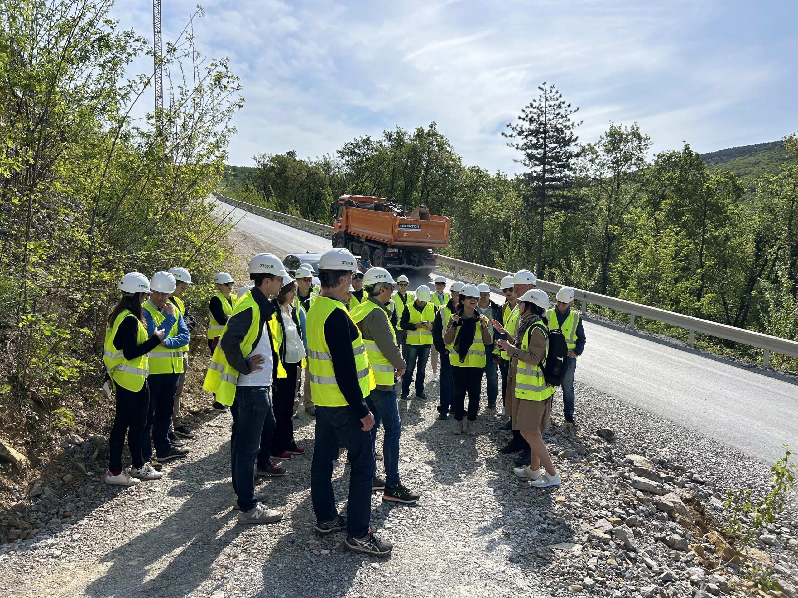 Partnership visits 2TDP construction site