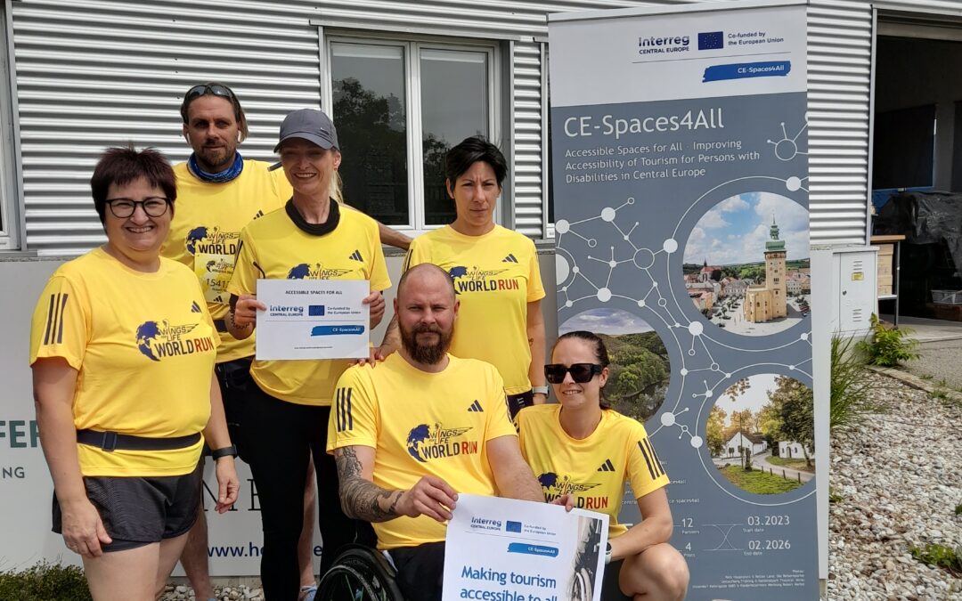 Project partners joined charity run Wings for Life