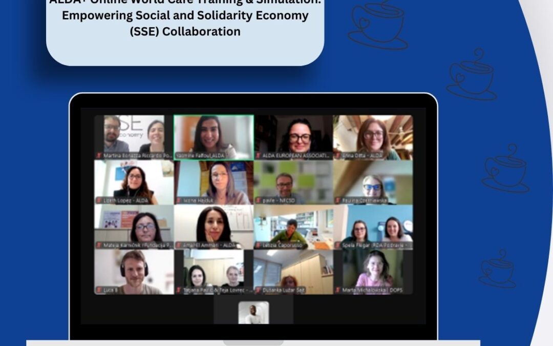 Online World Café Training & Simulation with ALDA+