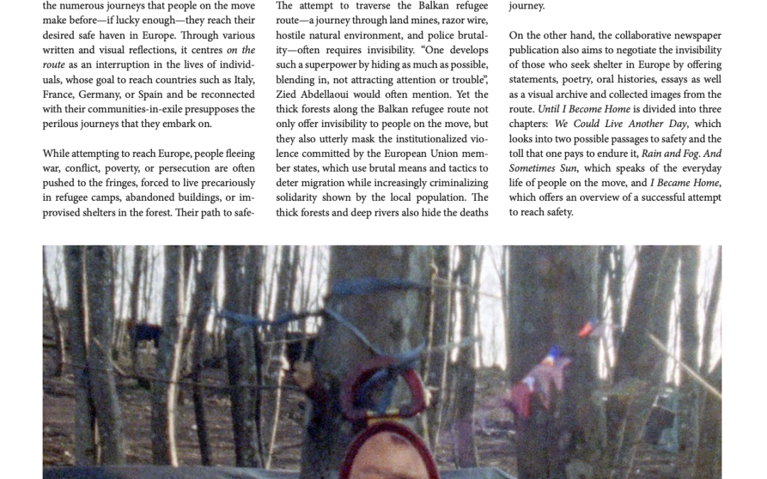 Until I become home – A newspaper from people unheard and unseen