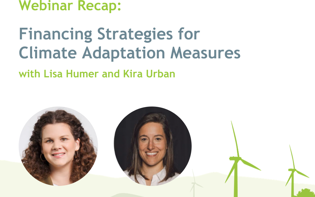 Capacity Building Webinar: Financing Strategies for Climate Adaptation Measures