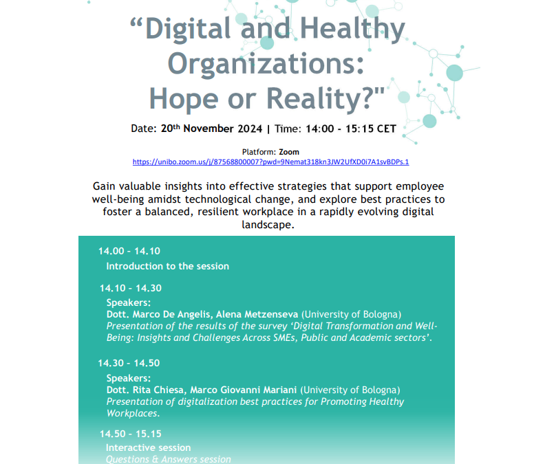 2nd Digi-B-Well Workshop