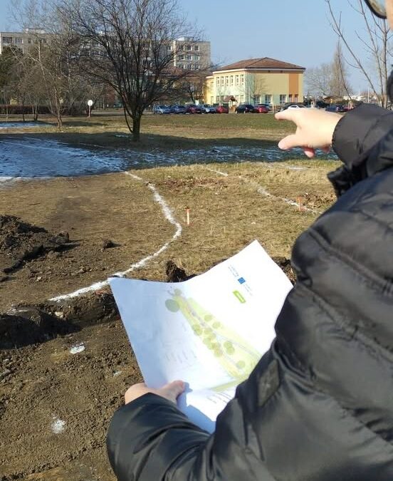 Set up of the pilot site in Břeclav (South Moravia, CZE)