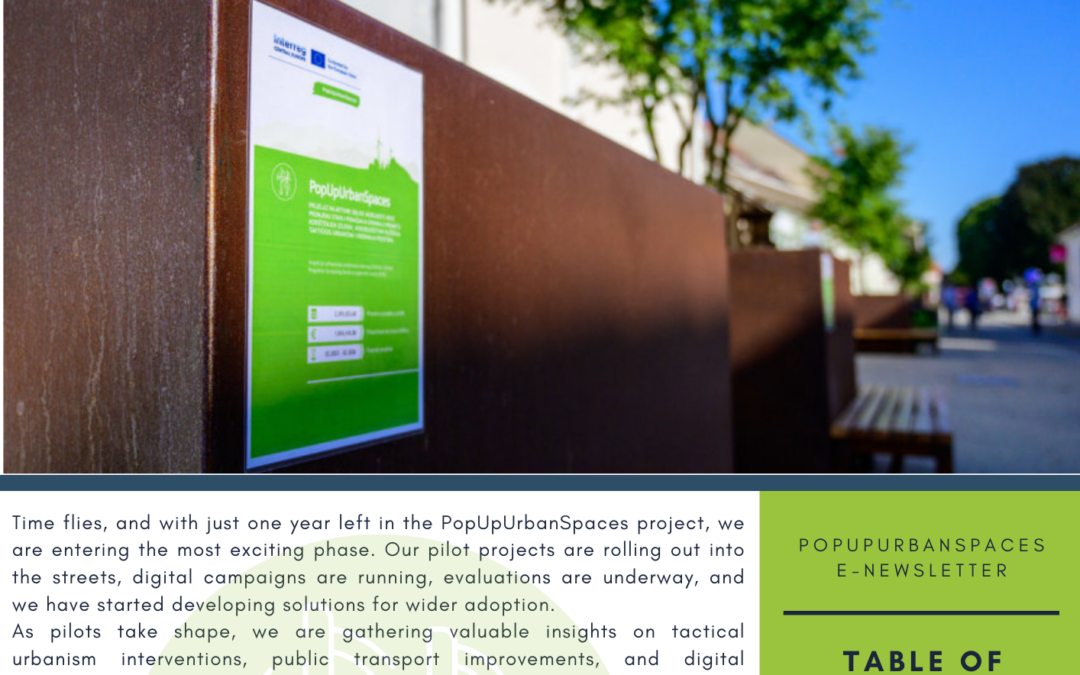 Our 5th PopUpUrbanSpaces e-Newsletter is out now!