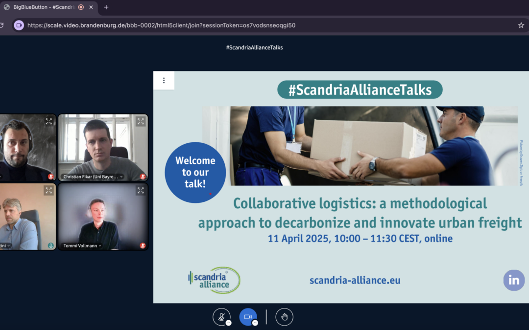 GRETA presented at Scandria Alliance Talk: “Collaborative logistics: a methodological approach to decarbonize and innovate urban freight”