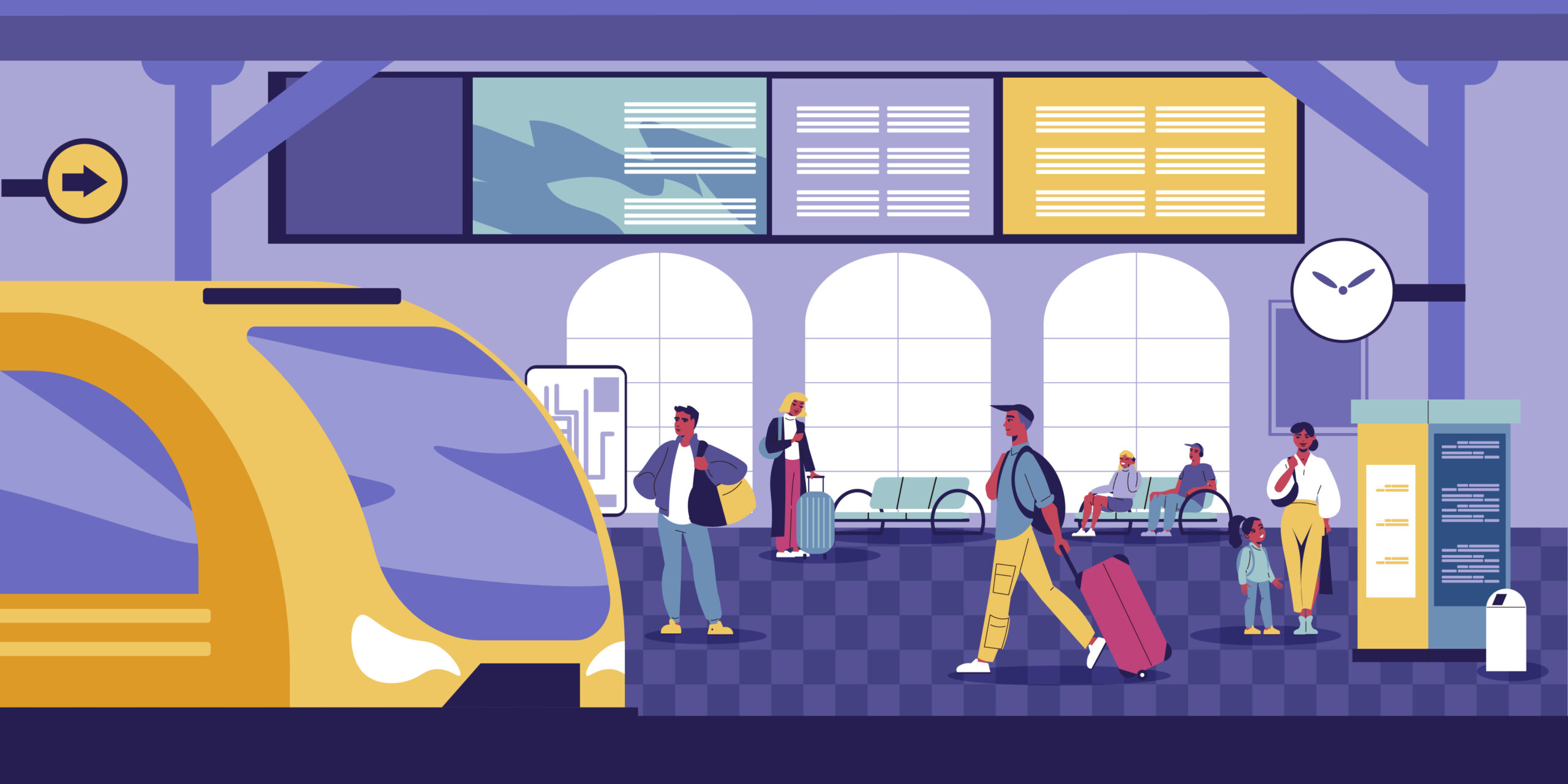 Railway station flat concept with passengers entering train vector illustration SSUCv3H4sIAAAAAAACA42RTWvDMAyG/4rQOawbu+U4KBtjg9Idyw6Ko6aijl0sO10p+e+T+wE77qYvS+/7+IwdqThszyjeF82JssSA7VOD3EuOSchj+zg3qJlyUVabtcxR5sG6l/y+ZHOudWzxpYjvJQy6+KDQj5T2irahdNZ7E61rHXT3IZyb/zz8jD2nAPcRnL8bpIGDO1VJpimxZ7oo3Fhrf8ycxpvcSXqO15BKLzXEKTry1n+udsx6HGt1SHTYiUsycap5z+oswDWJP9IJKgYjBFtPGVwMjg8ZjpJ3AAdS5TBwUuBgx00kGFAJMLEzz/AX8QMsjS91nmG5+gJzC2sO5hBs/n31CtuYRmPSYP6pZLC5Ibru0sXtdiG/6IpKYK2o4t7+bp7nX++GlZ/ZAQAA Piloting with Precision focuses on comprehensive planning and implementation of three key solutions to evaluate their potentials, limitations, and localization needs. The pilot actions are organized into three thematic clusters: Cluster A explores feeder access to existing public transport corridors, Cluster B aims to systematize the timetable of public transport services, and Cluster C addresses missing links and catchment areas in the public transport network. These clusters will provide valuable insights into real-world applications, allowing for fine-tuning and customization of solutions for specific local contexts.