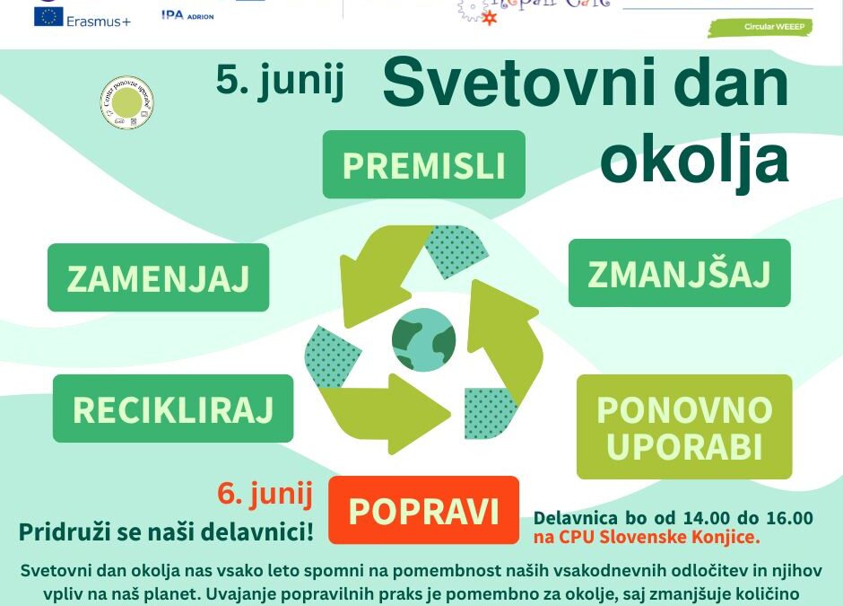 Upcoming Event: Repair Café – Celebrate World Environment Day with Us!