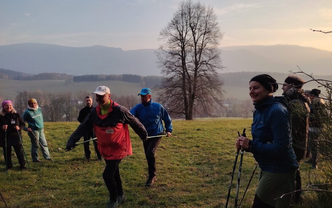Nature therapy training “Nordic Walking” in Hejnice, Czechia