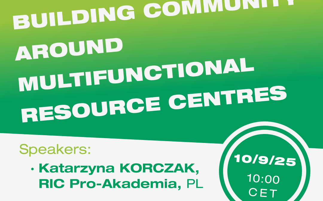 NiCE Online Seminar #6: Building community around Multifunctional resource centres