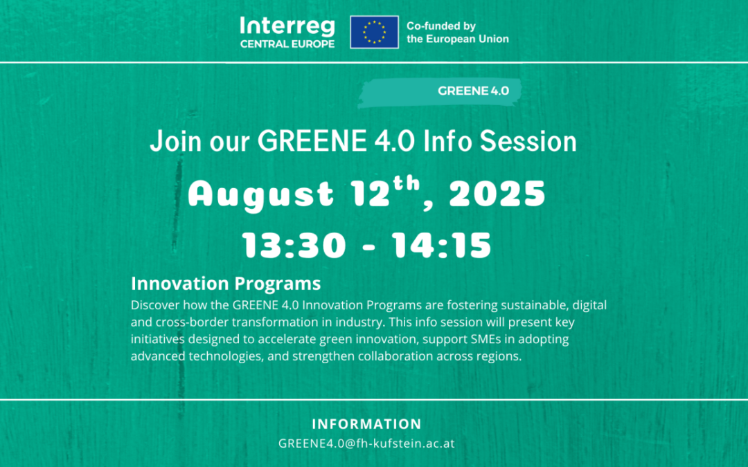 Info Session: Discover How GREENE 4.0 Can Drive Your Green and Digital Transition