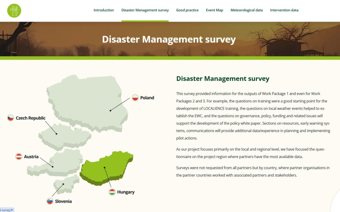 Extreme Weather Catalogue Completed as Part of the LOCALIENCE Project