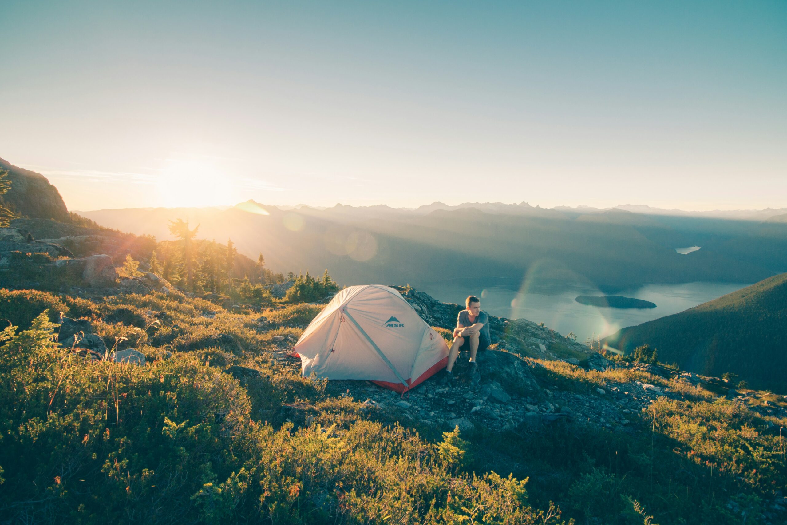 camping in nature