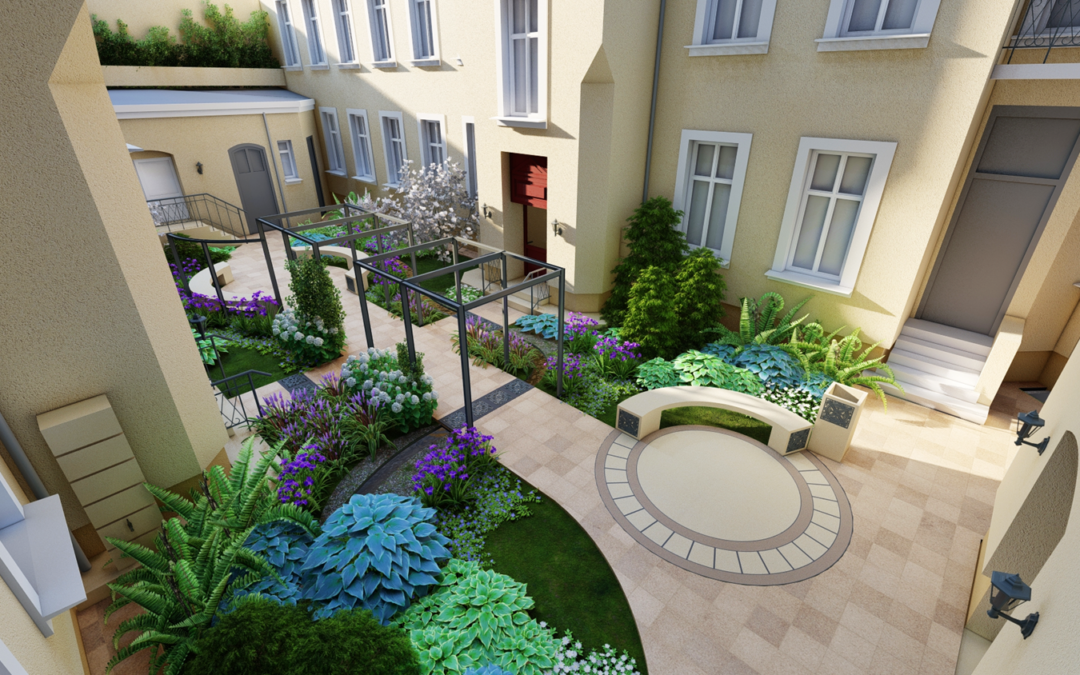 A Green Courtyard in the Heart of Łódź: A Pilot Investment in the City’s Climate-Resilient Future