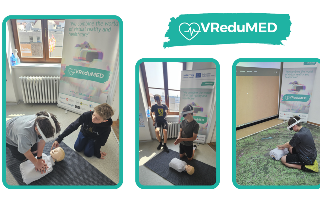 VR workshop – CPR demontration at České Budějovice, Faculty of Education