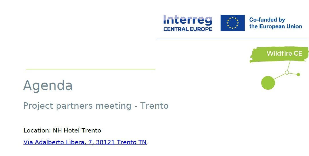 Invitation to the 4th Wildfire CE Project Partners Meeting in Trento