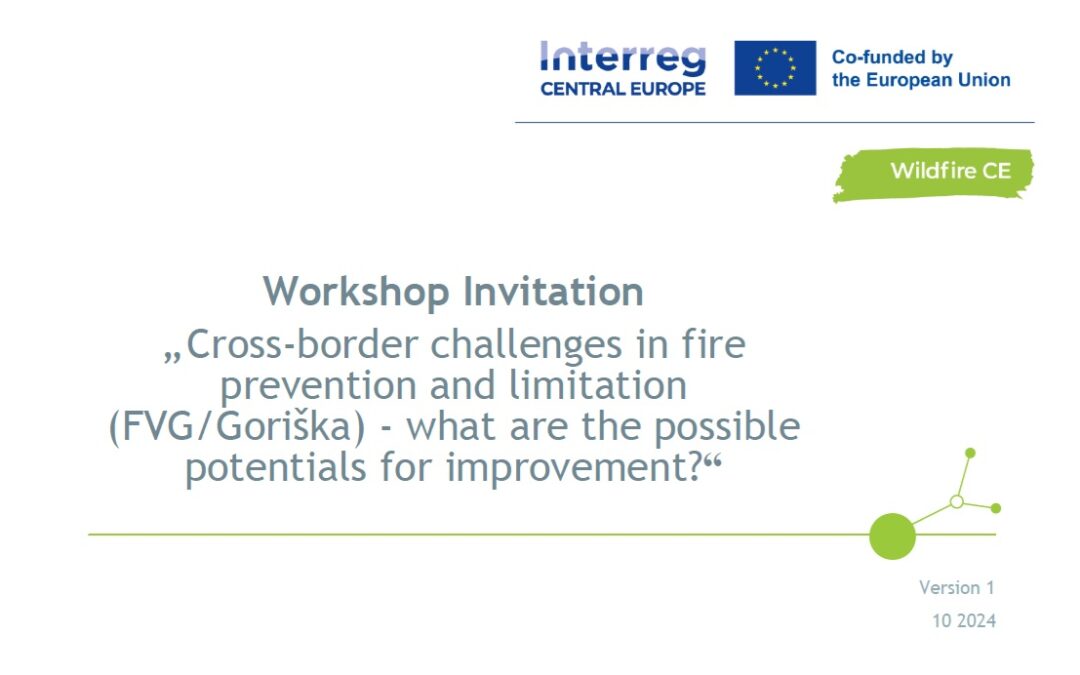 Workshop to Address Cross-Border Challenges in Fire Prevention and Management in the FVG/Goriška Region