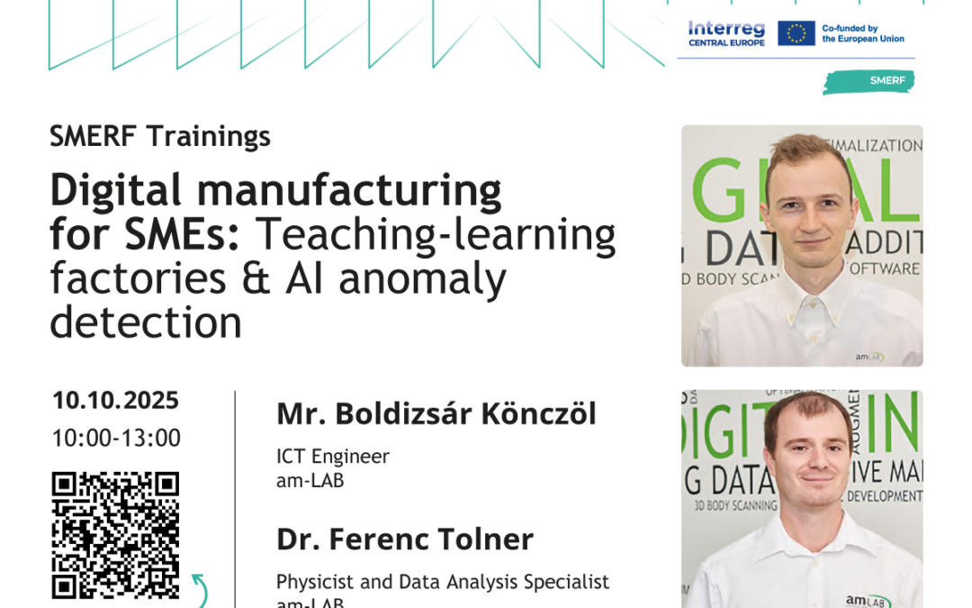 SMERF Trainings: Digital manufacturing for SMEs: Teaching-learning factories & AI anomaly detection