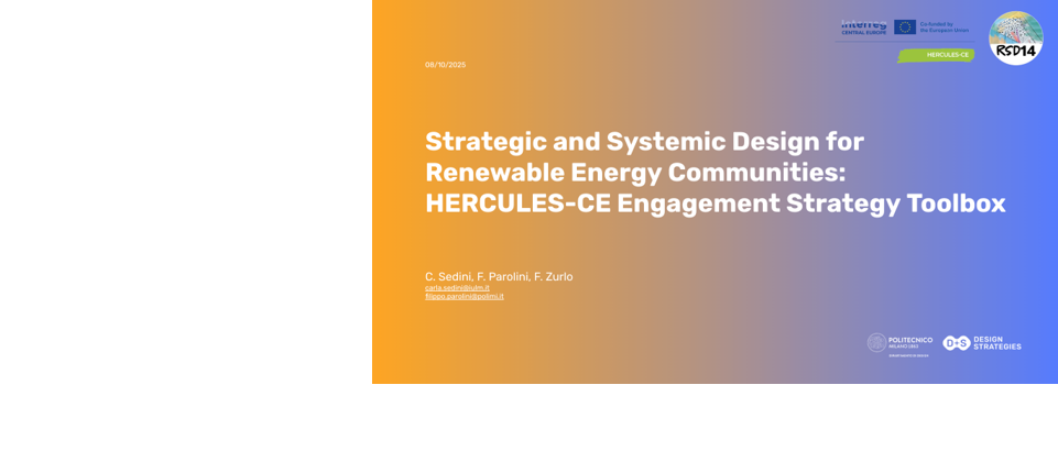 Presentation scientific study POLIMI