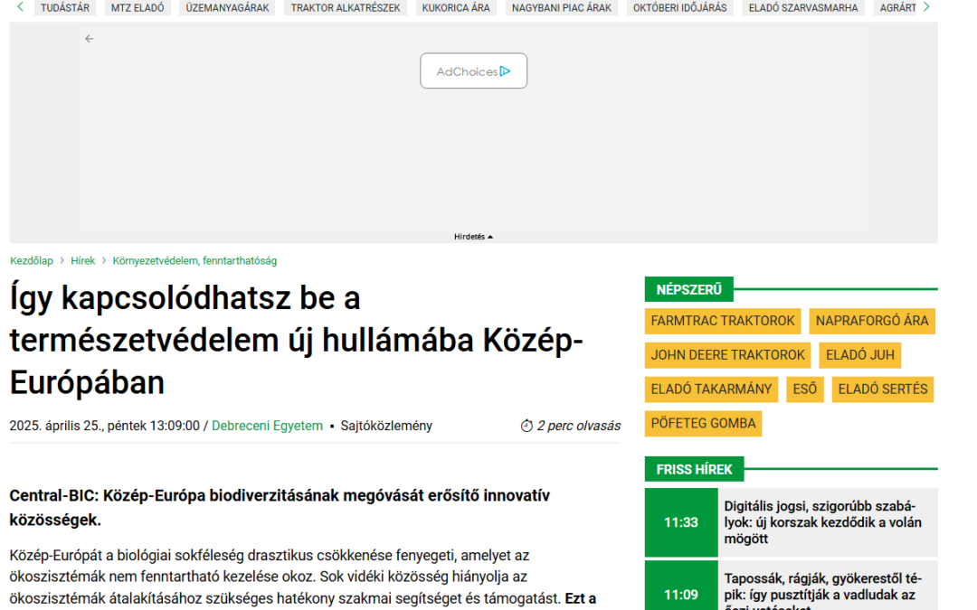 PP13 How you can join the new wave of nature conservation in Central Europe