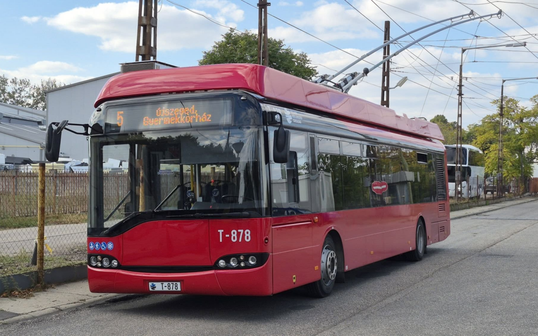 The T-878 Solaris Trollino is the newest member of Szeged’s vehicle fleet