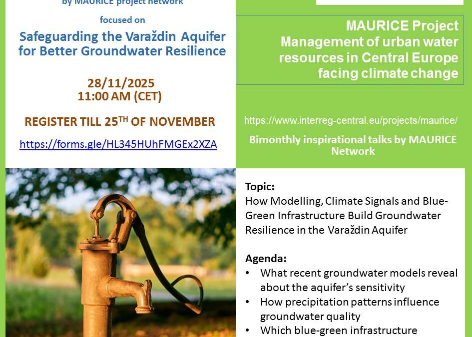 Sponge City Talks – Safeguarding the Varaždin Aquifer for Better Groundwater Resilience