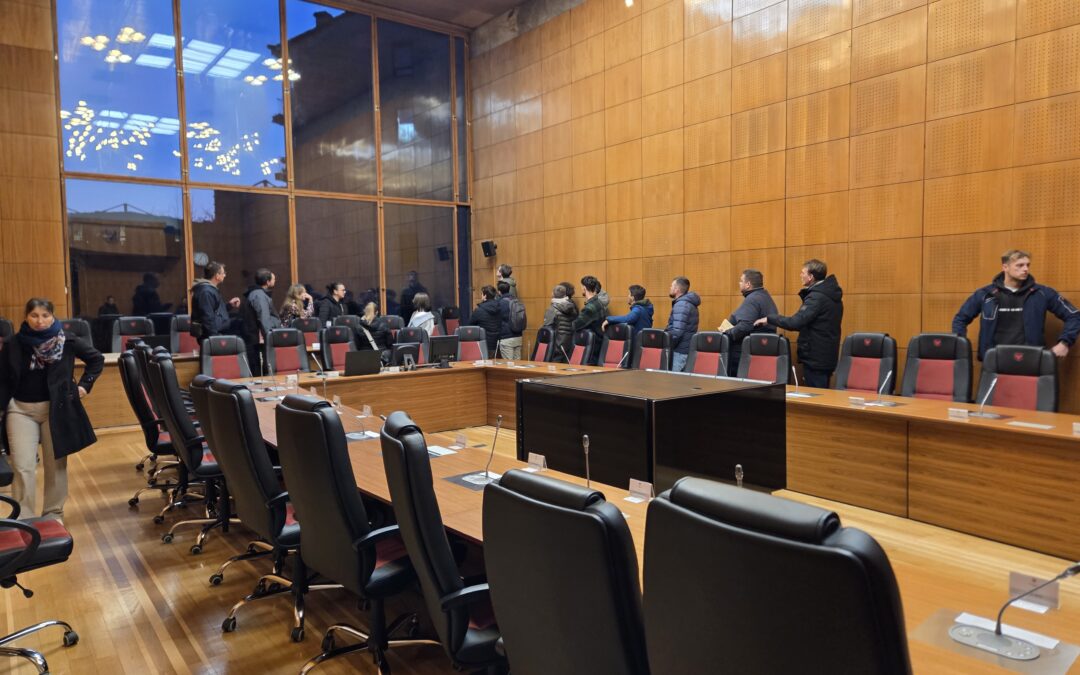 Student Workshop on Climate Adaptation Measures Slovenski trg in Kranj