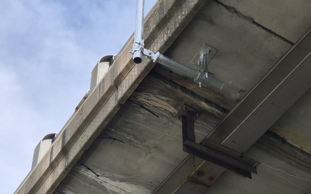 Installation activities on the Sant’Ambrogio bridge