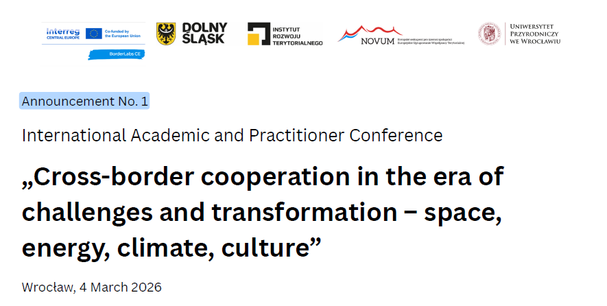 BorderLabs CE - International Conference on Cross-border Cooperation in Wroclaw