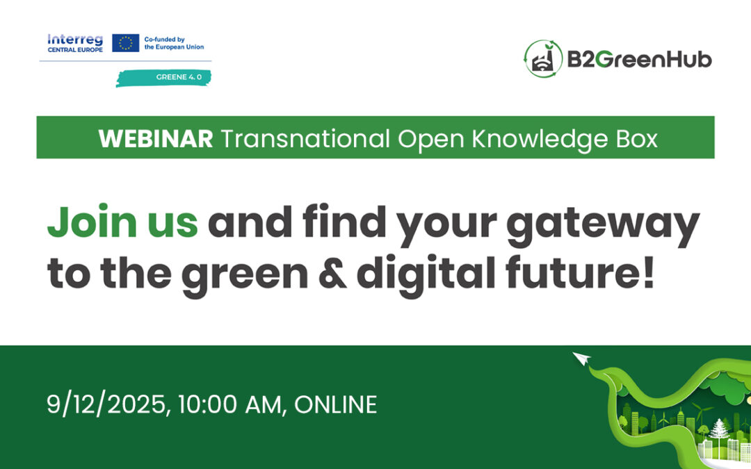 GREENE 4.0 Transnational Open Knowledge Box Webinar