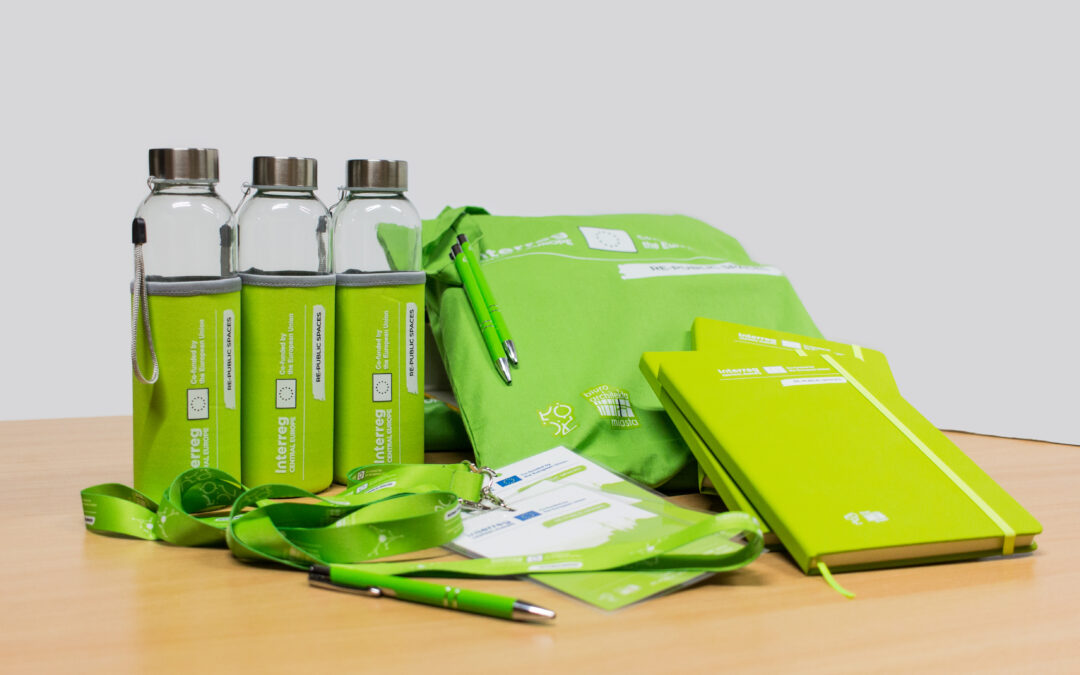 Promotional gadgets for the RE-PUBLIC SPACES project