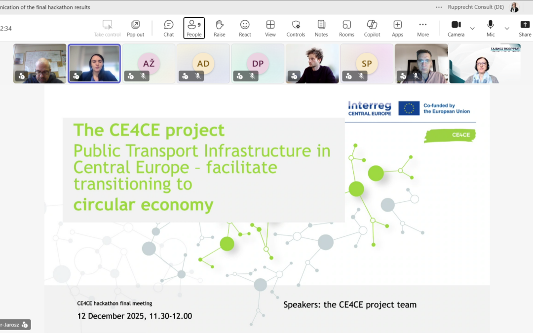 Results of the CE4CE Hackathon: student solutions for urban mobility