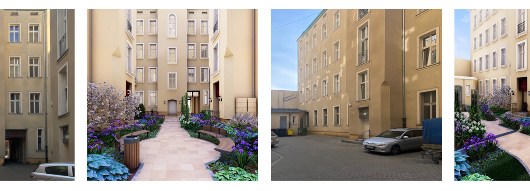 “Water Catcher Courtyard” – new vision for a courtyard in Łódź under the RE-PUBLIC SPACES project