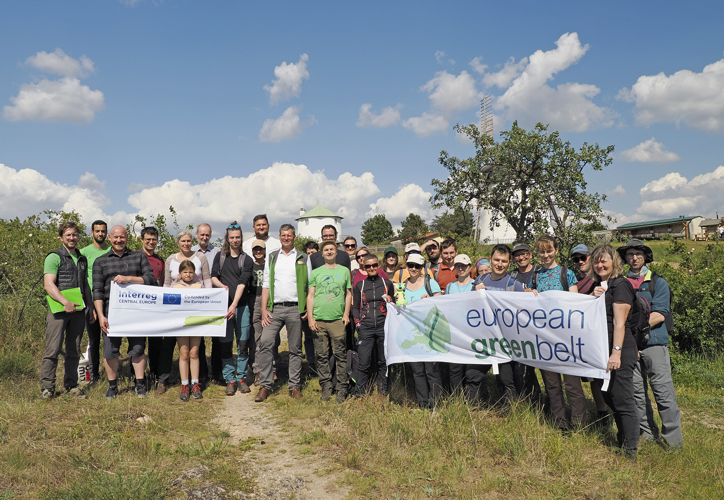 The ReCo project partners at one of the pilot sites
