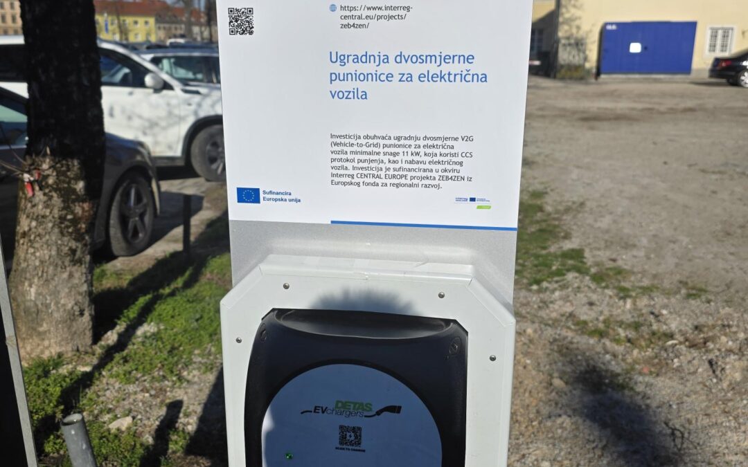 V2G Charging Station Installed and Electric Vehicle Procured as Part of the Karlovac Pilot Investment