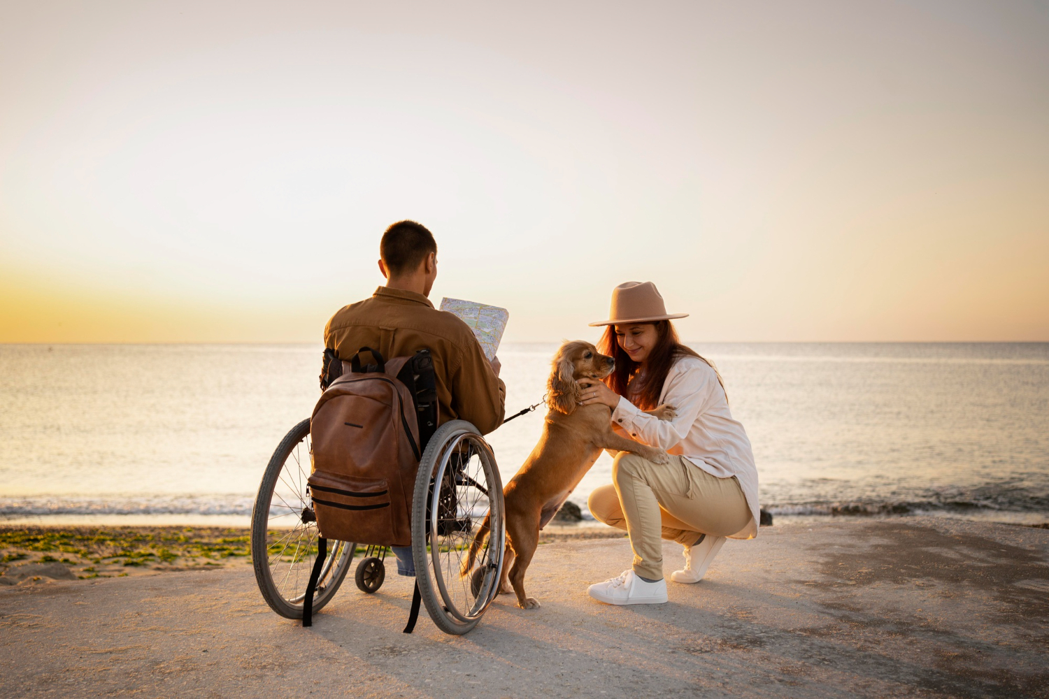 Disabled people on holidays