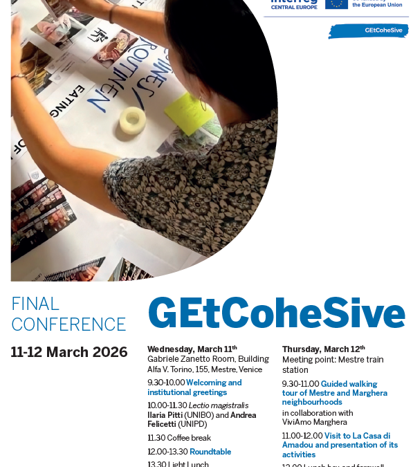 GEtCoheSive Final Conference: 11–12 March 2026 in Mestre (Venice)