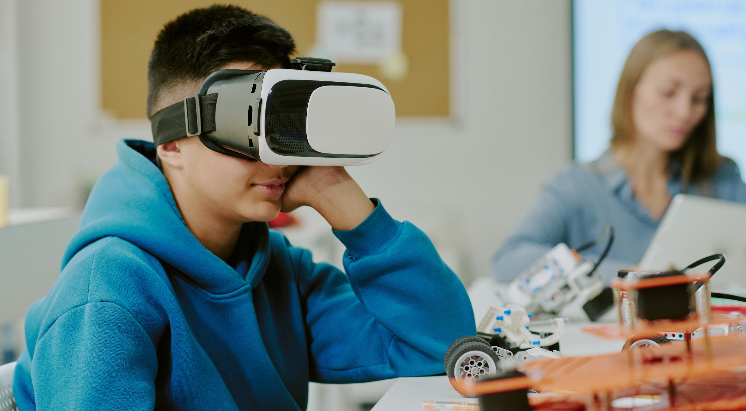 Student Using VR Goggles