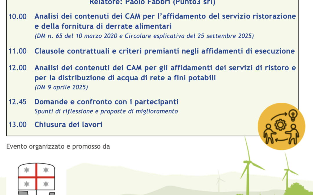 Minimum Environmental Criteria for Mass Catering and Vending Machines in Italy