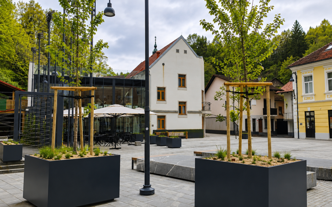 Final stage of green revitalisation works in Staro Velenje within the RE-PUBLIC SPACES project