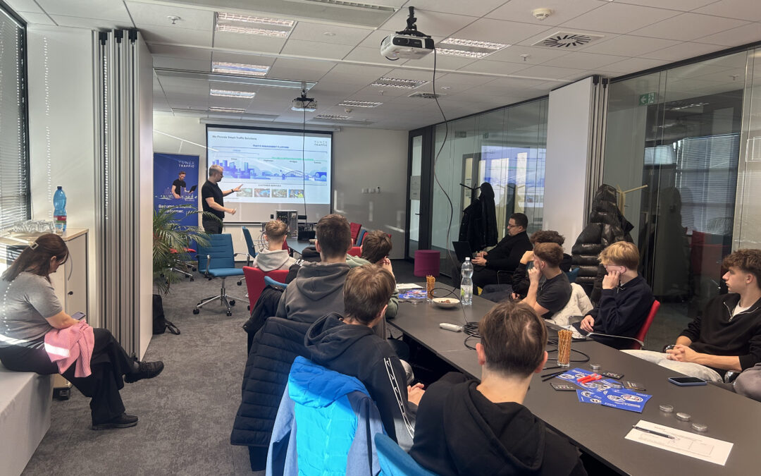 Hands-on with real industry tasks: students program traffic simulations