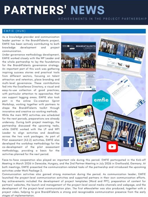 Partners news – EMFIE
