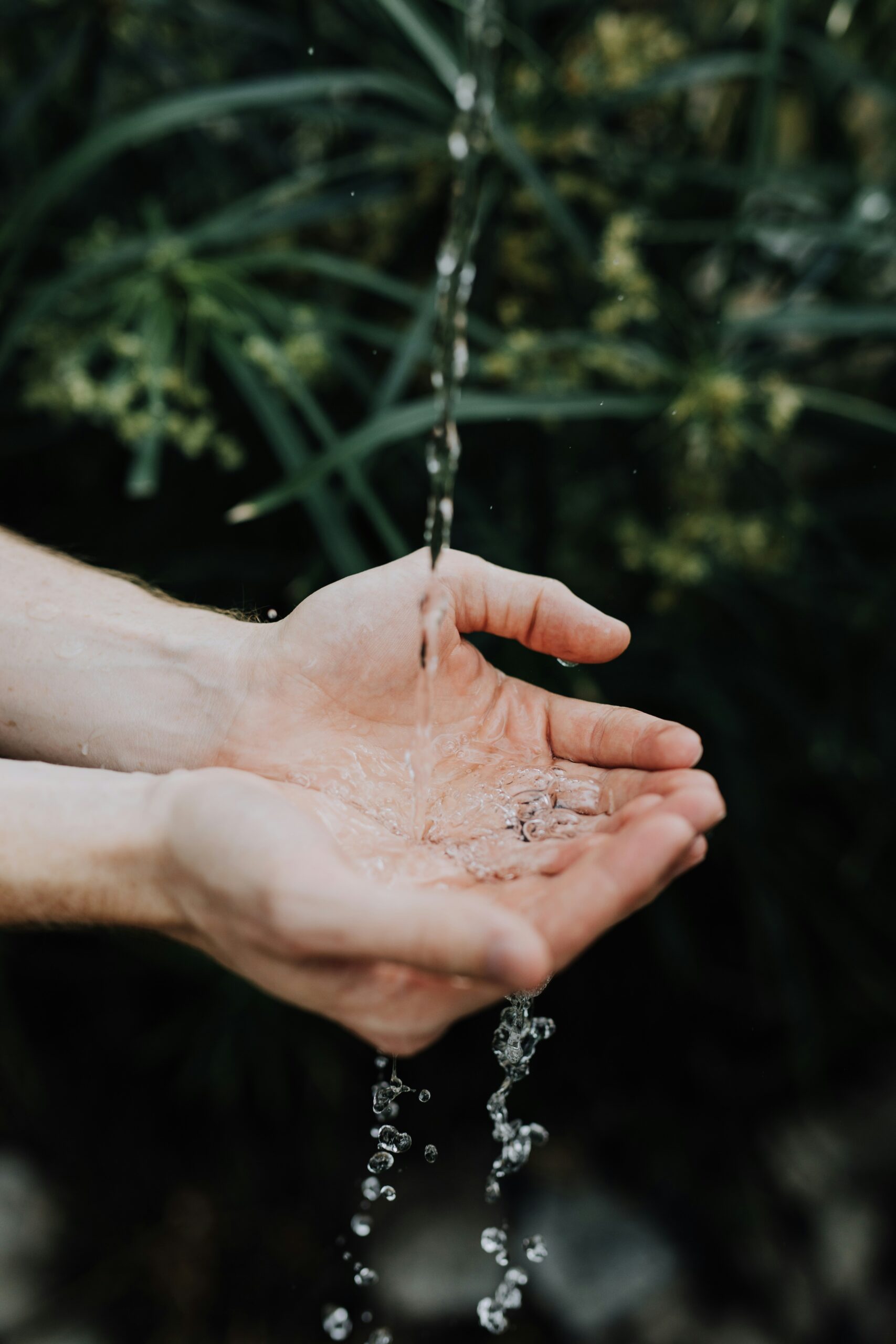 Hands under tap
