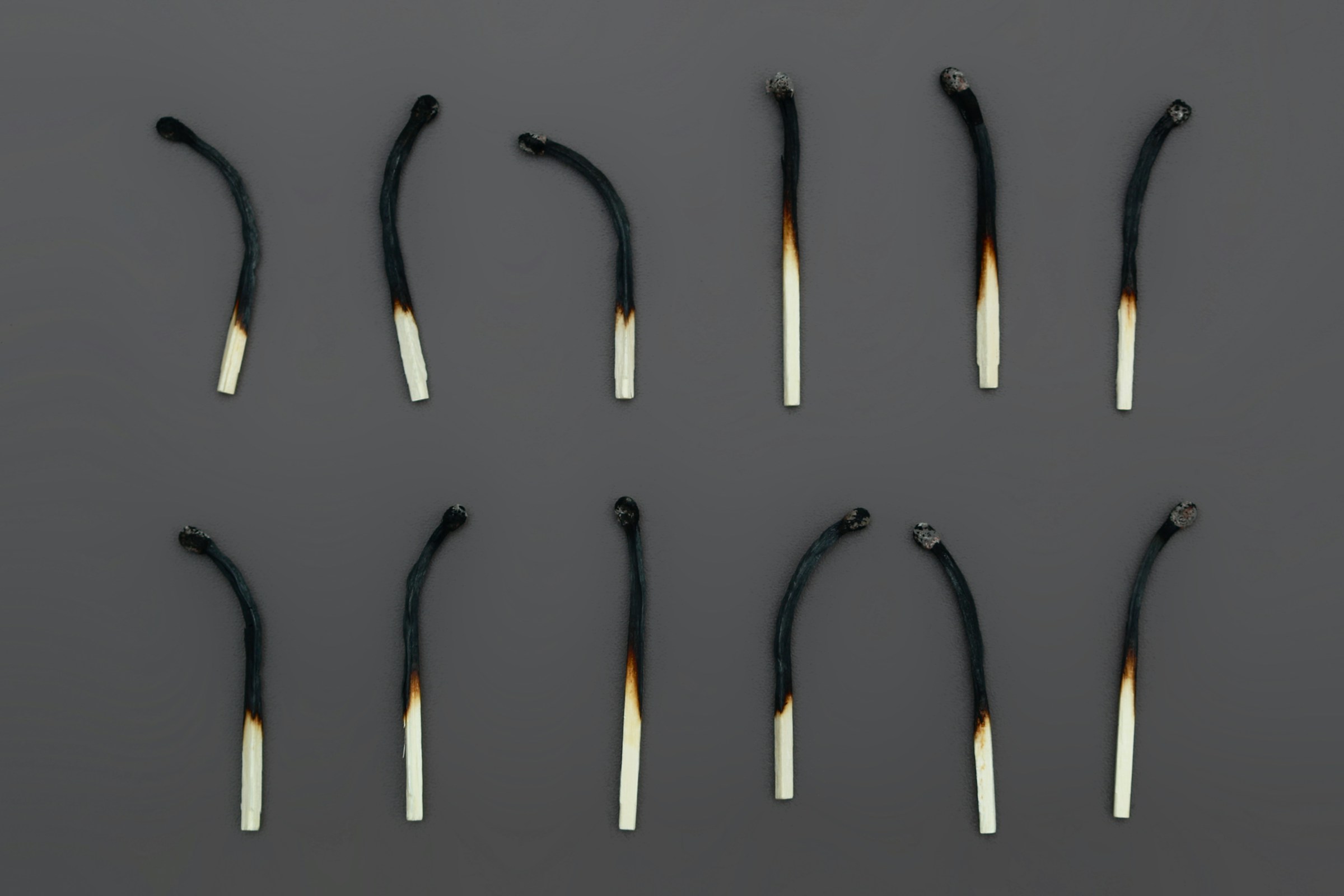 Burnt matches