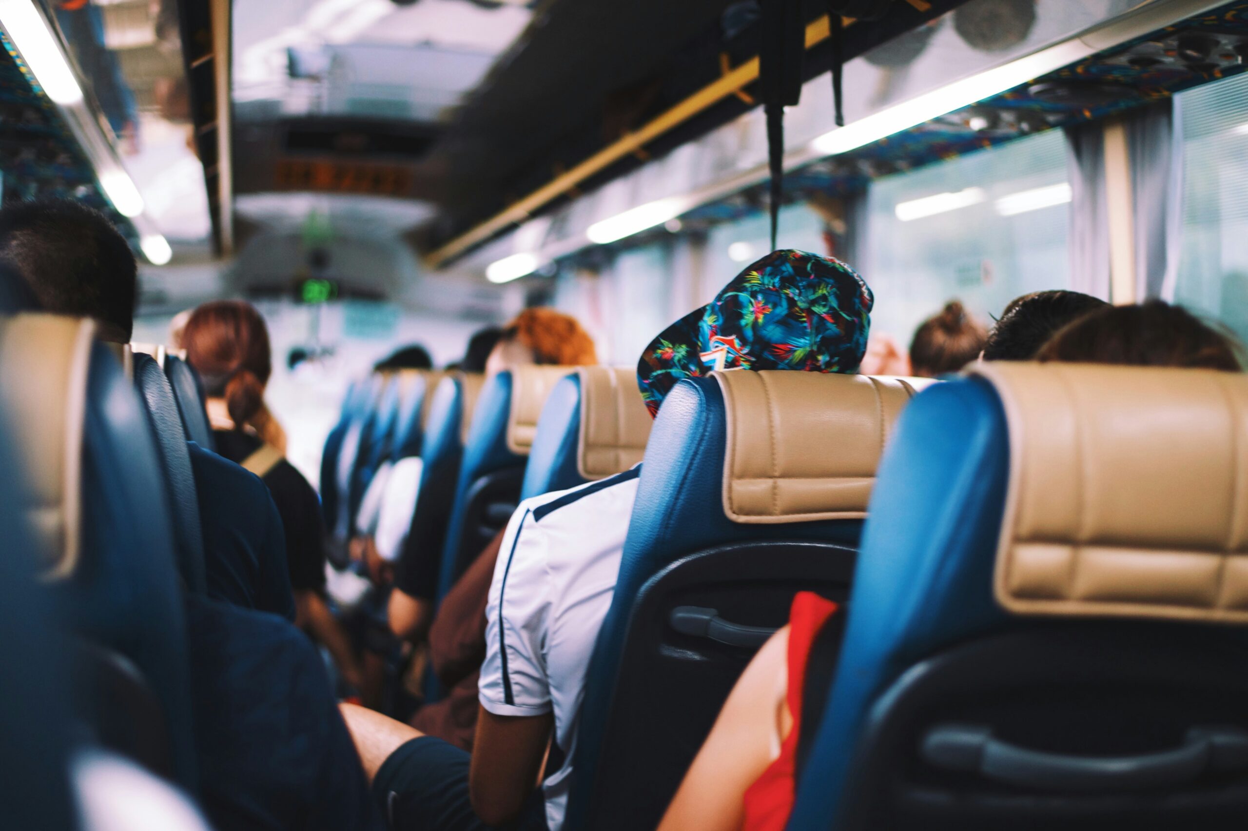 People travelling in bus
