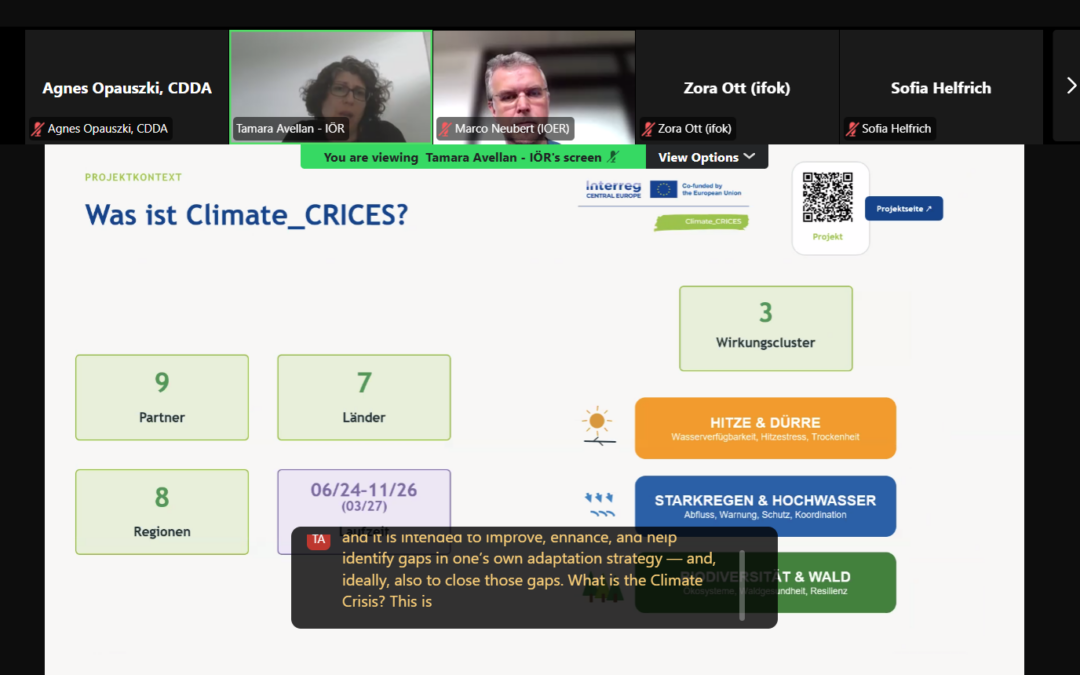 Central Europe’s Cross-Border Climate Resilience Highlighted at Climate Adaptation Week 2026