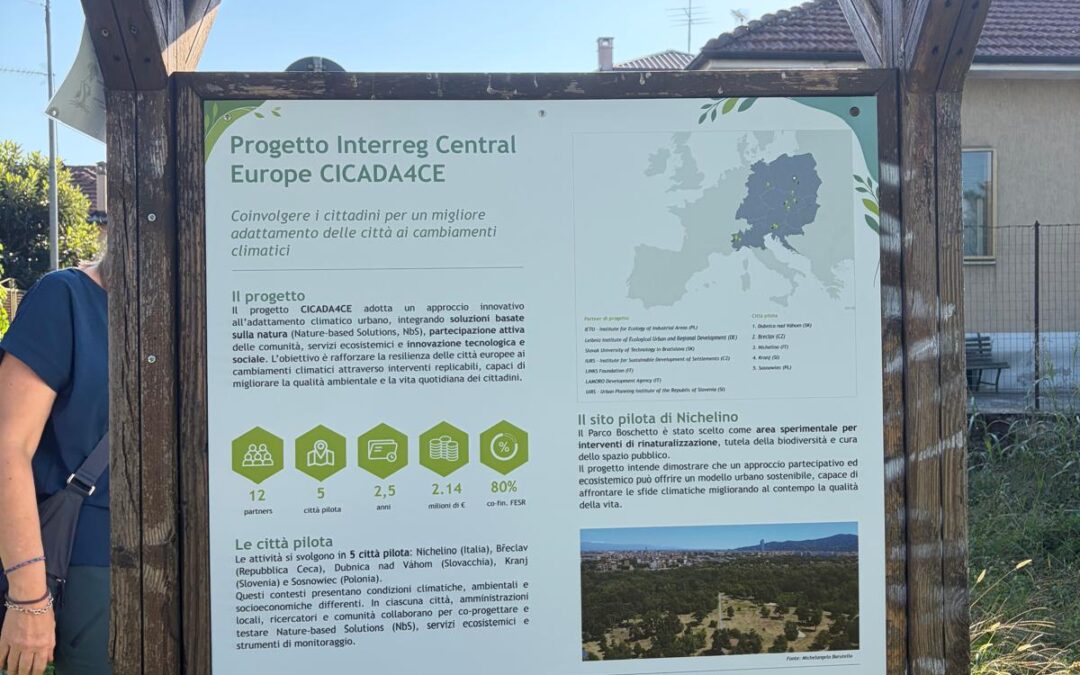 A new educational path on climate and urban resilience inaugurated at Boschetto Park in Nichelino