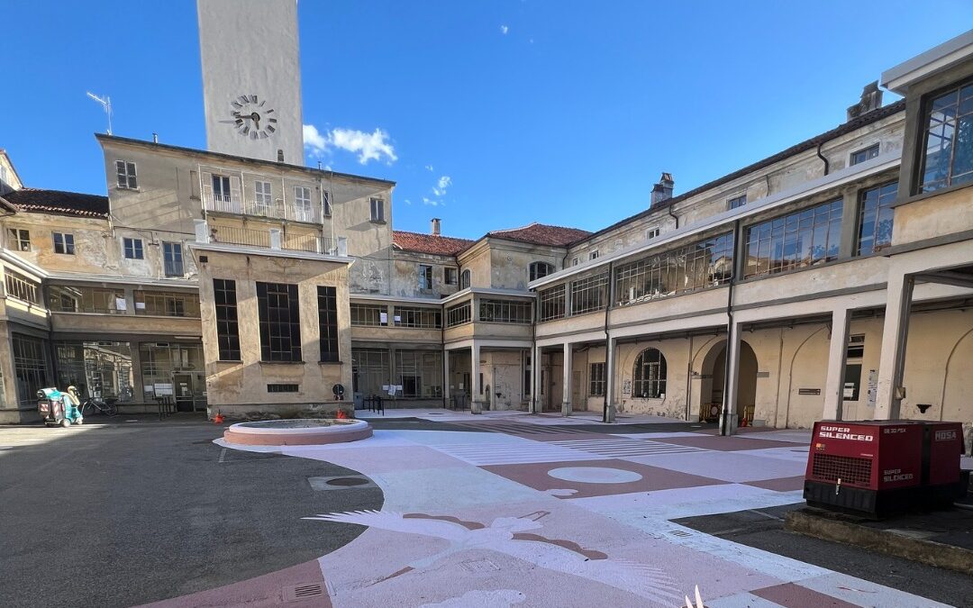 Pinerolo completes the revitalisation of the Cortile Comunale- “cooling courtyard”